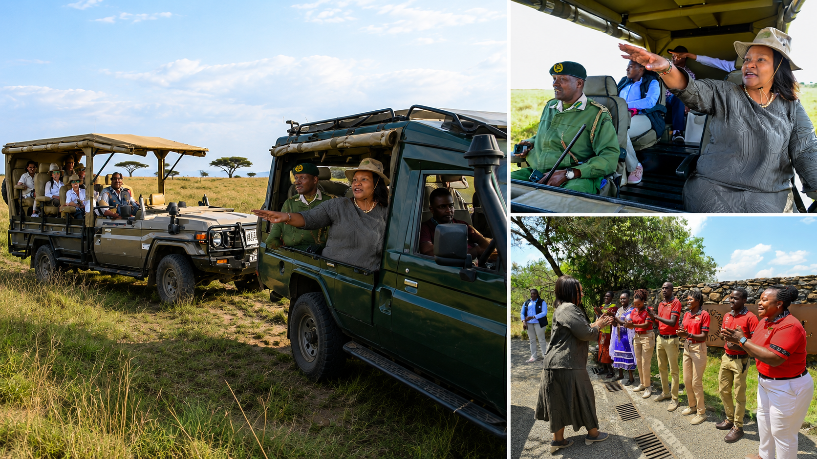 Tourism Cabinet Secretary Rebecca Miano visits the Maasai Mara, touring the reserve and engaging with tourism workers during the busy peak season.