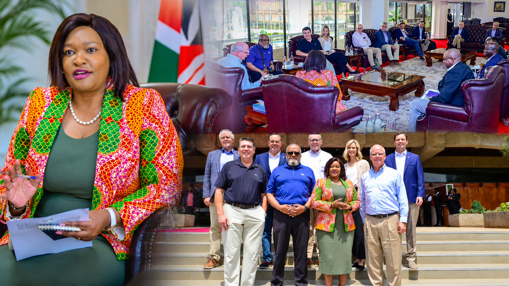 Rebecca Miano meets a US Congressional delegation in Nairobi to discuss targeted marketing of Kenya to American tourists.
