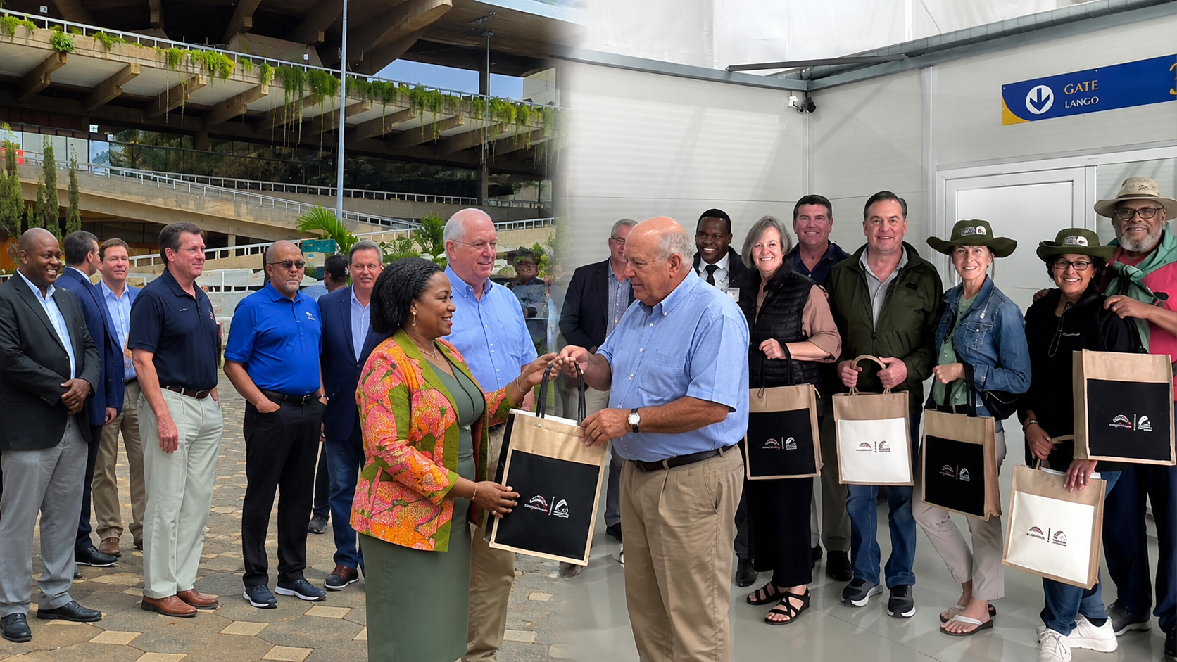 US Congressional delegation members welcomed during a visit to Kenya focused on tourism and conservation.