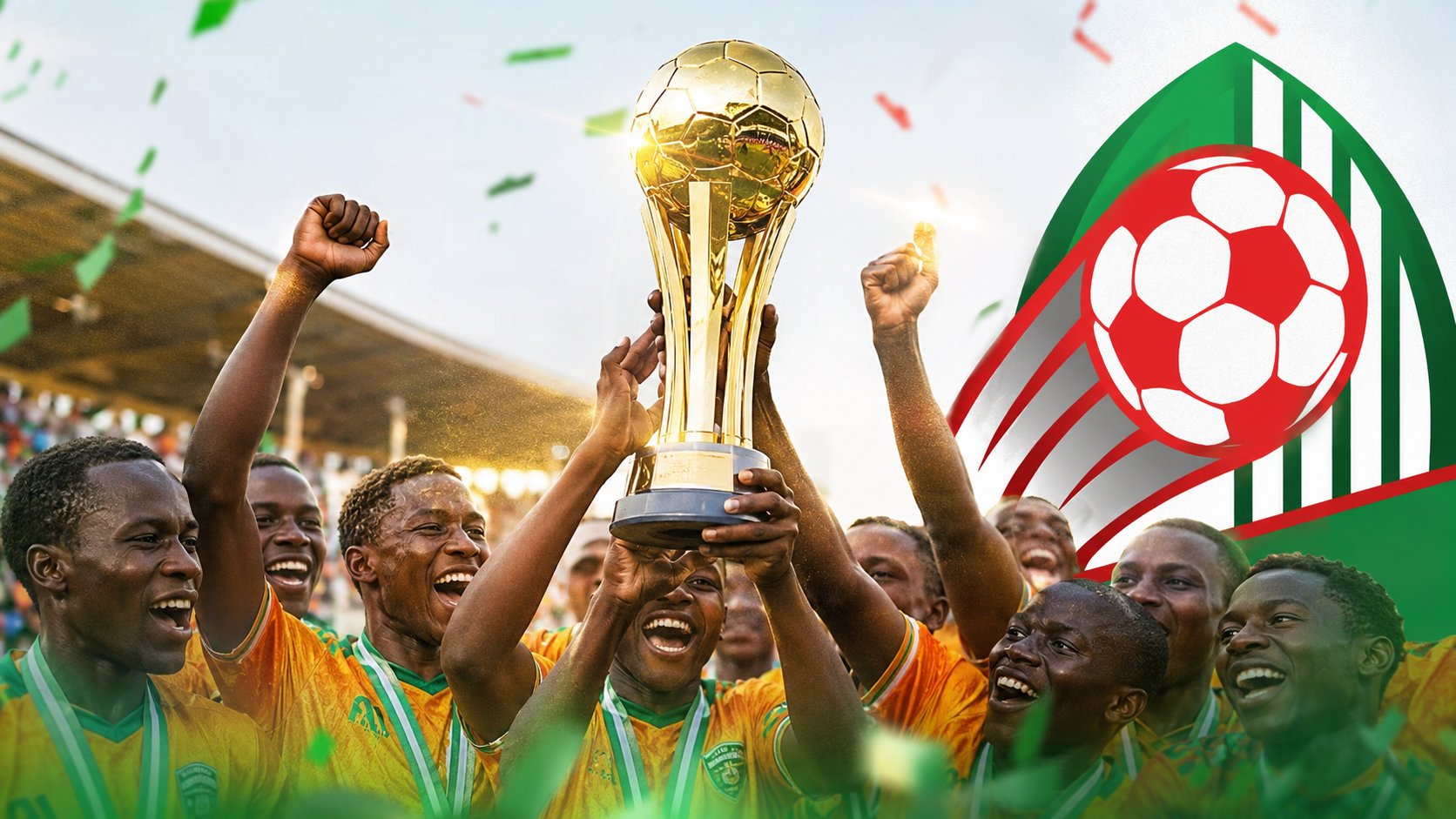 Vihiga Cranes celebrate their Western Region Chapa Dimba championship after defeating Musokoto Secondary School in the boys’ final.