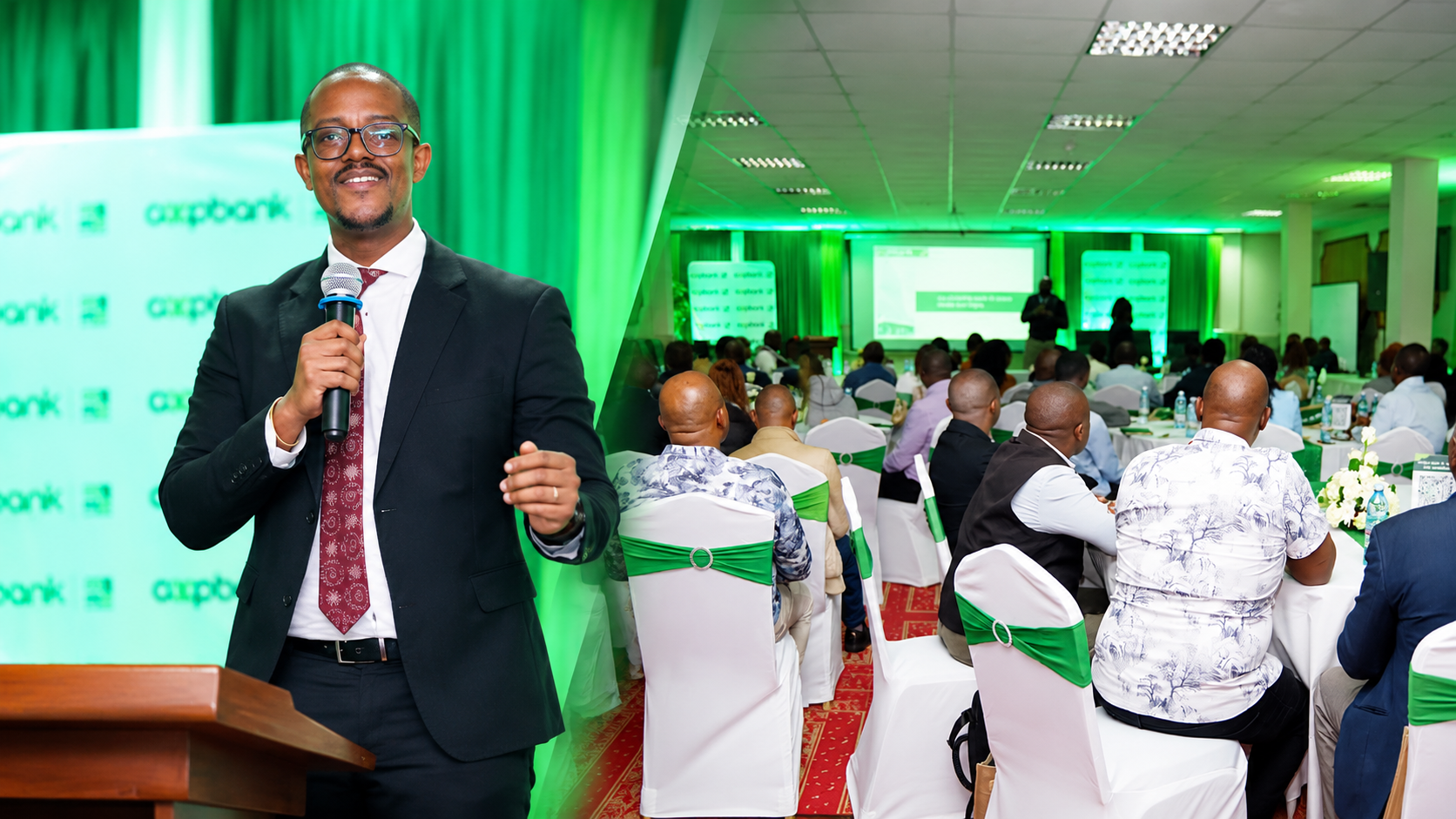 Co op Bank Kenya officials engage customers during the Nairobi East MSME Forum at LaMada Hotel. 